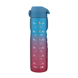 ION8 Motivational Bottle Dricksflaska 1 L Blue/Pink