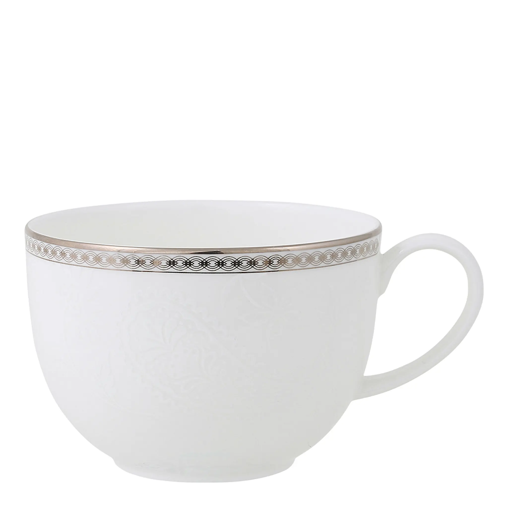 Royal Porcelain Silver Paisley Kaffekopp 20 cl Vit