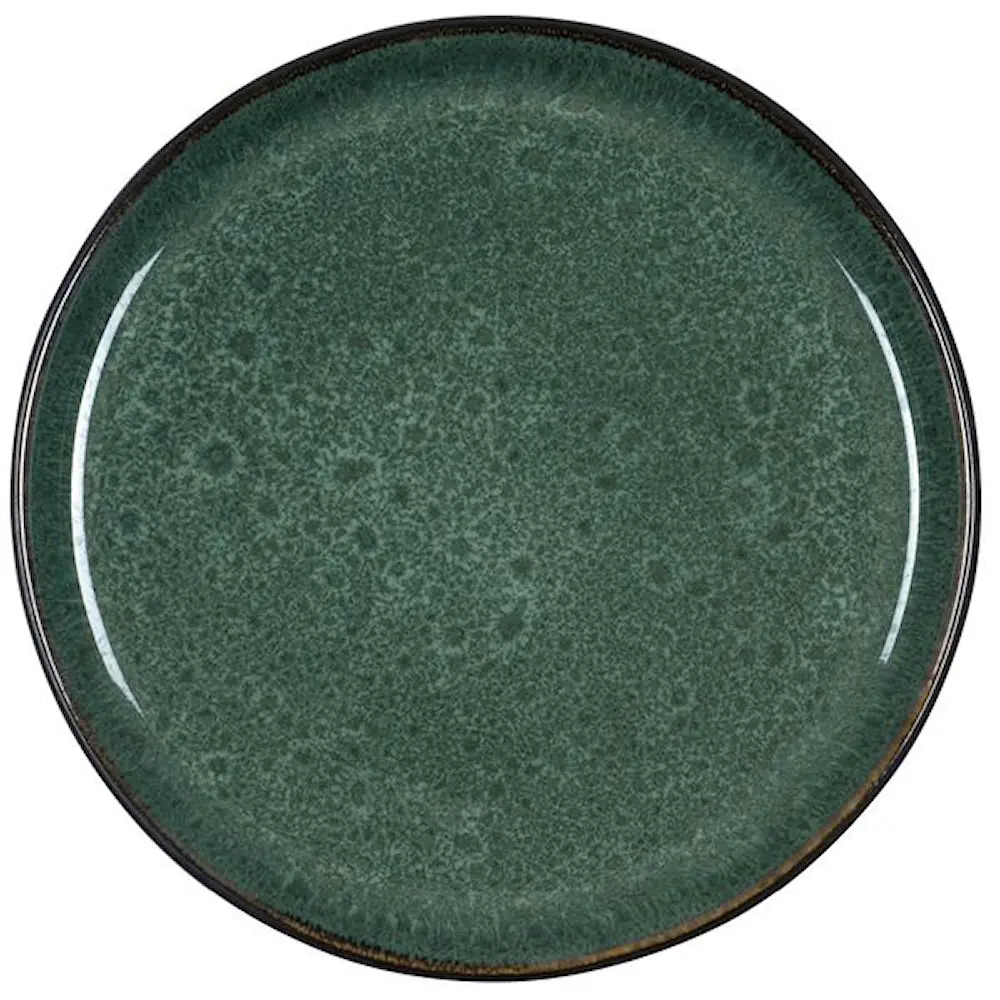 Gastro tallerken 21 cm svart/grønn
