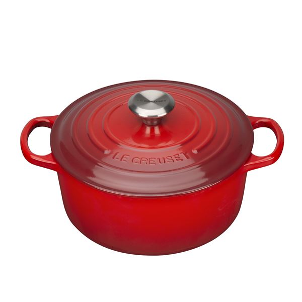 Le Creuset – Signature Gjutjärnsgryta rund 24 cm 4,2 L Cerise