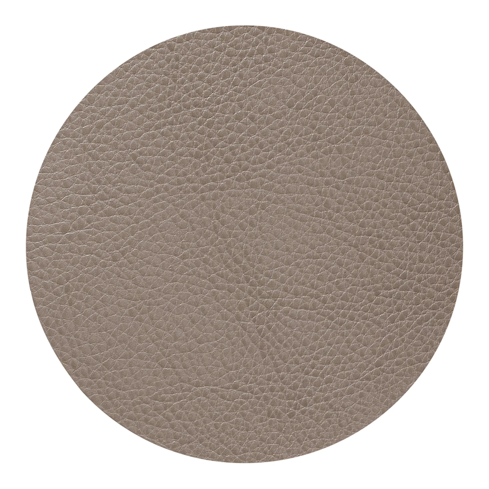 LIND dna Leather Serene Circle glassunderlag 10 cm mole grey