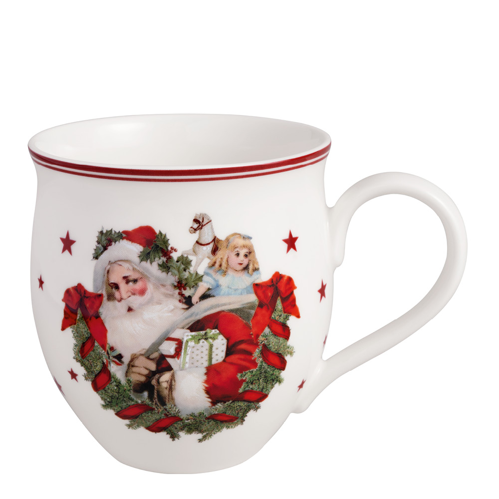 Läs mer om Villeroy & Boch - Toys Delight mugg jultomten 39 cl vit