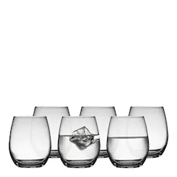 Lyngby Glas Juvel Vattenglas 39 cl 6-pack Klar