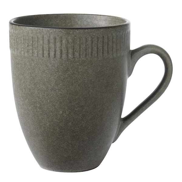 Relief Stoneware Mugg 30 cl Grå