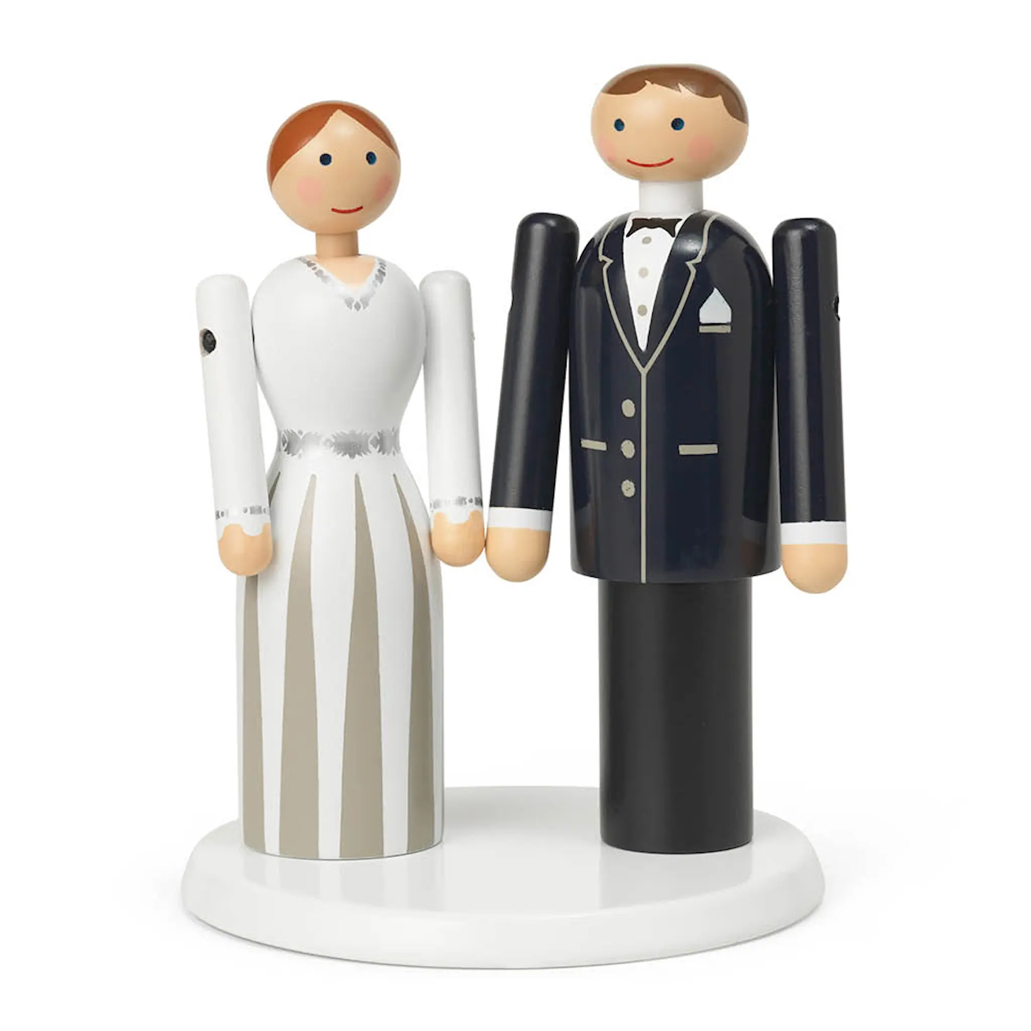 Kay Bojesen Denmark Figurines Plattform för Brudparet Vit
