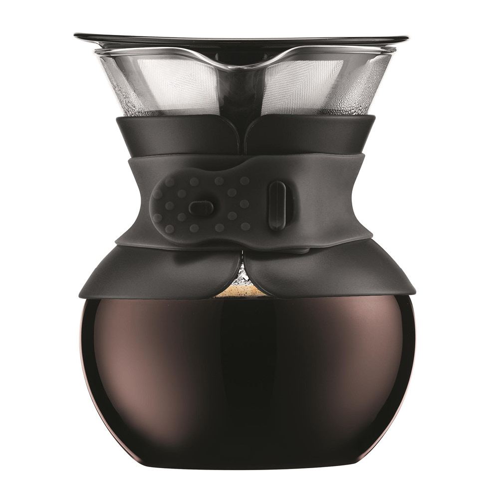 Bodum – Pour Over Bryggare med filter 4 koppar 0,5 L Svart