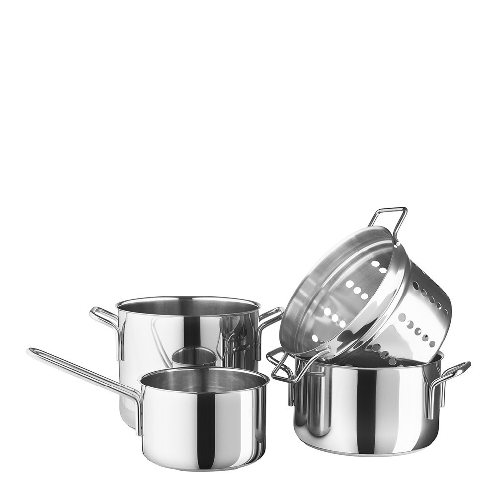 Eva Trio - Stainless Steel Kattilasarja 4 osaa