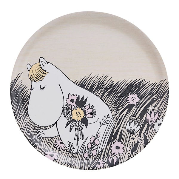 Mumin bricka 35x35 cm sommarnatt