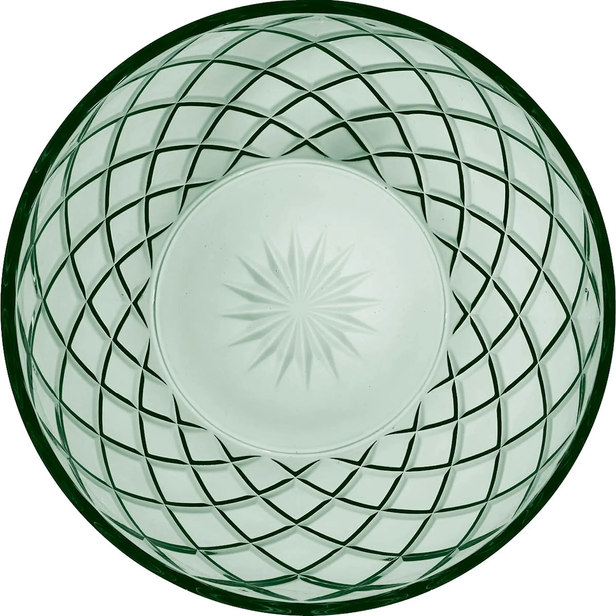 Lyngby Glas Sorrento Salladsskål 24 cm Grön