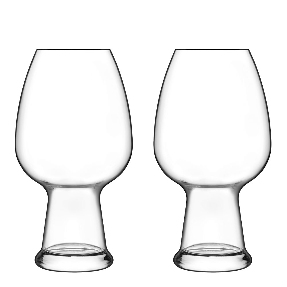 Luigi Bormioli – Birrateque Ölglas Vete 78 cl 2-pack Klar