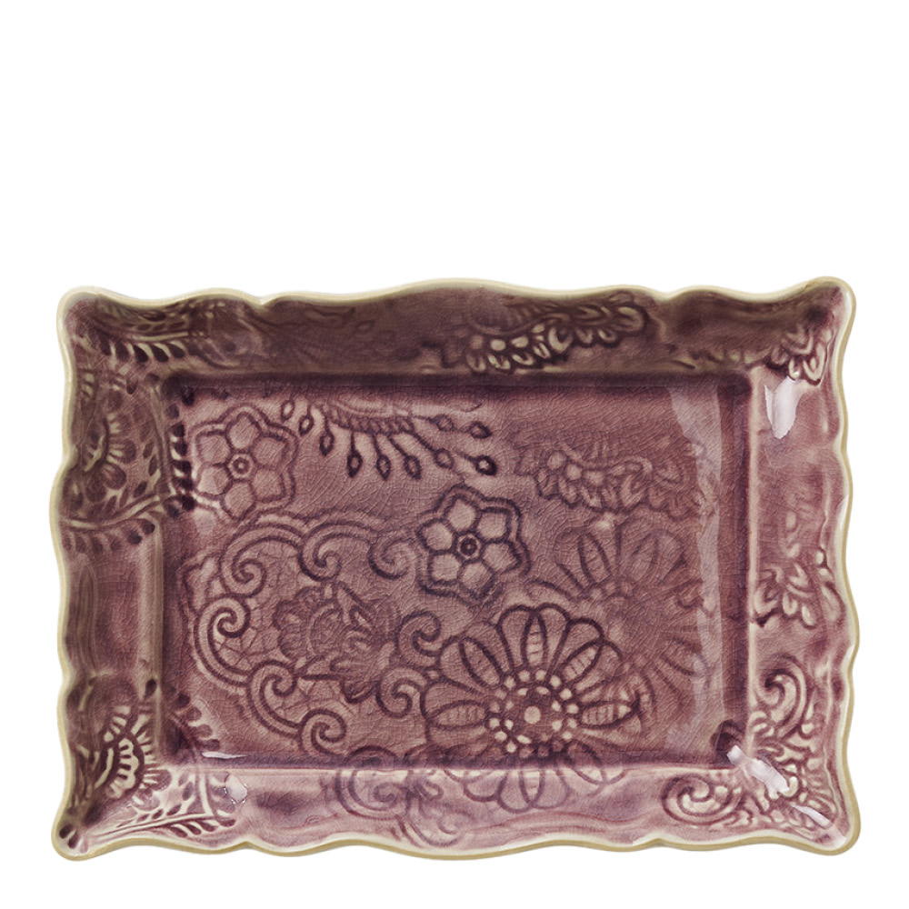 Sthål – Arabesque assiett 19×13 cm lavender