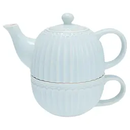 GreenGate Alice Tea For One Teekannu / Teekuppi 48 cl Pale Blue