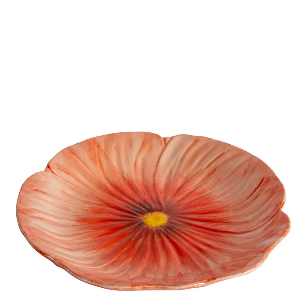 Poppy asjett 21 cm rød