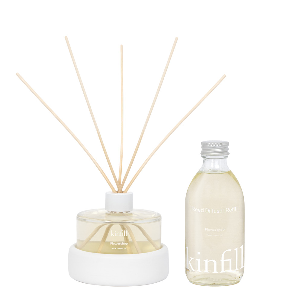 Kinfill – Startkit Reed diffuser 250 ml flowershop