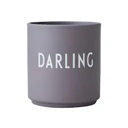 Design Letters Favourite Mugg Darling 25 cl Dusty Purple