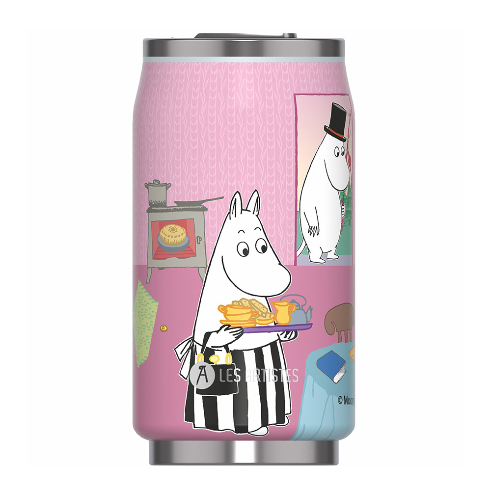 Les Artistes - Can it Moomin Termospullo 0,28 L Tea time pink