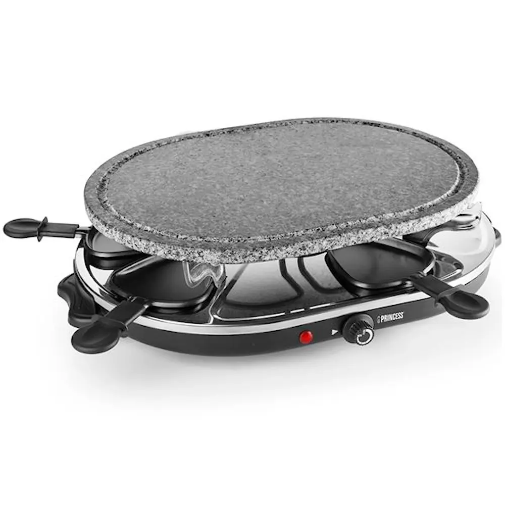 Raclette 8 oval steingrill