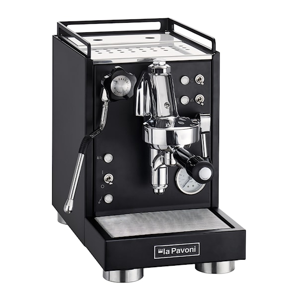 Mini Cellini Nera Semiproffessionell Manuell Kaffemaskin Svart