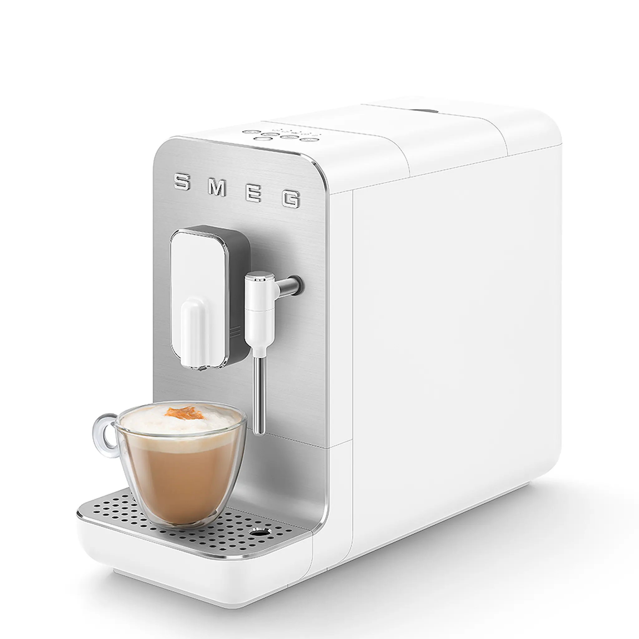 SMEG Smeg Helautomatisk Kaffemaskin med mjölkskummare Vit