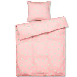 Kay Bojesen Denmark Babies sengetøysett sangfugl 100x140 cm rosa