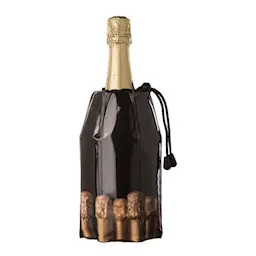 Vacu Vin Active Cooler Champagnekylare Svart/Guld