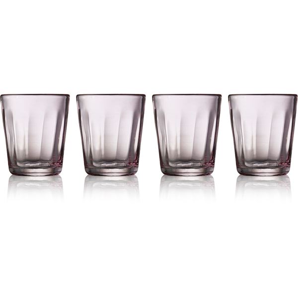 Lyngby Glas - Verona caféglas 33 cl 4 -Pack Pink