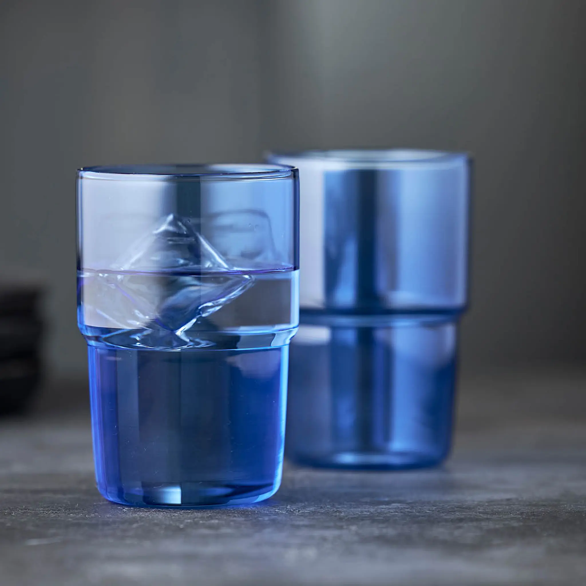 Lyngby Glas Torino drikkeglass 40 cl 2 stk blå