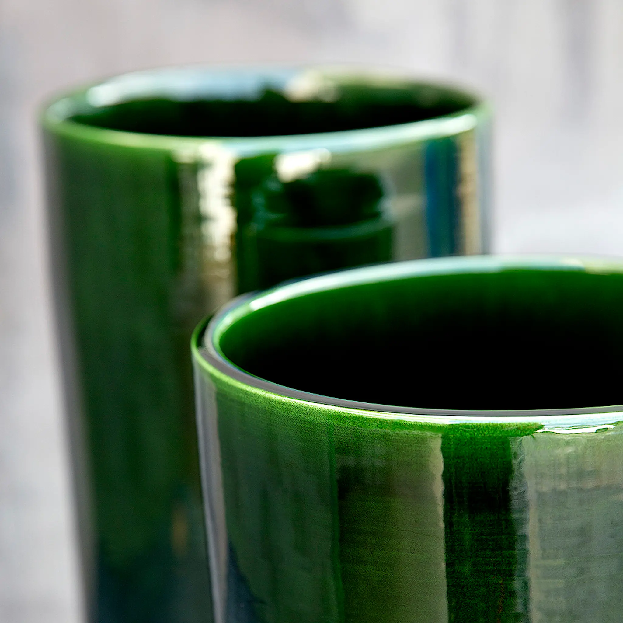Bergs Potter Oak vase 35 cm grønn emerald