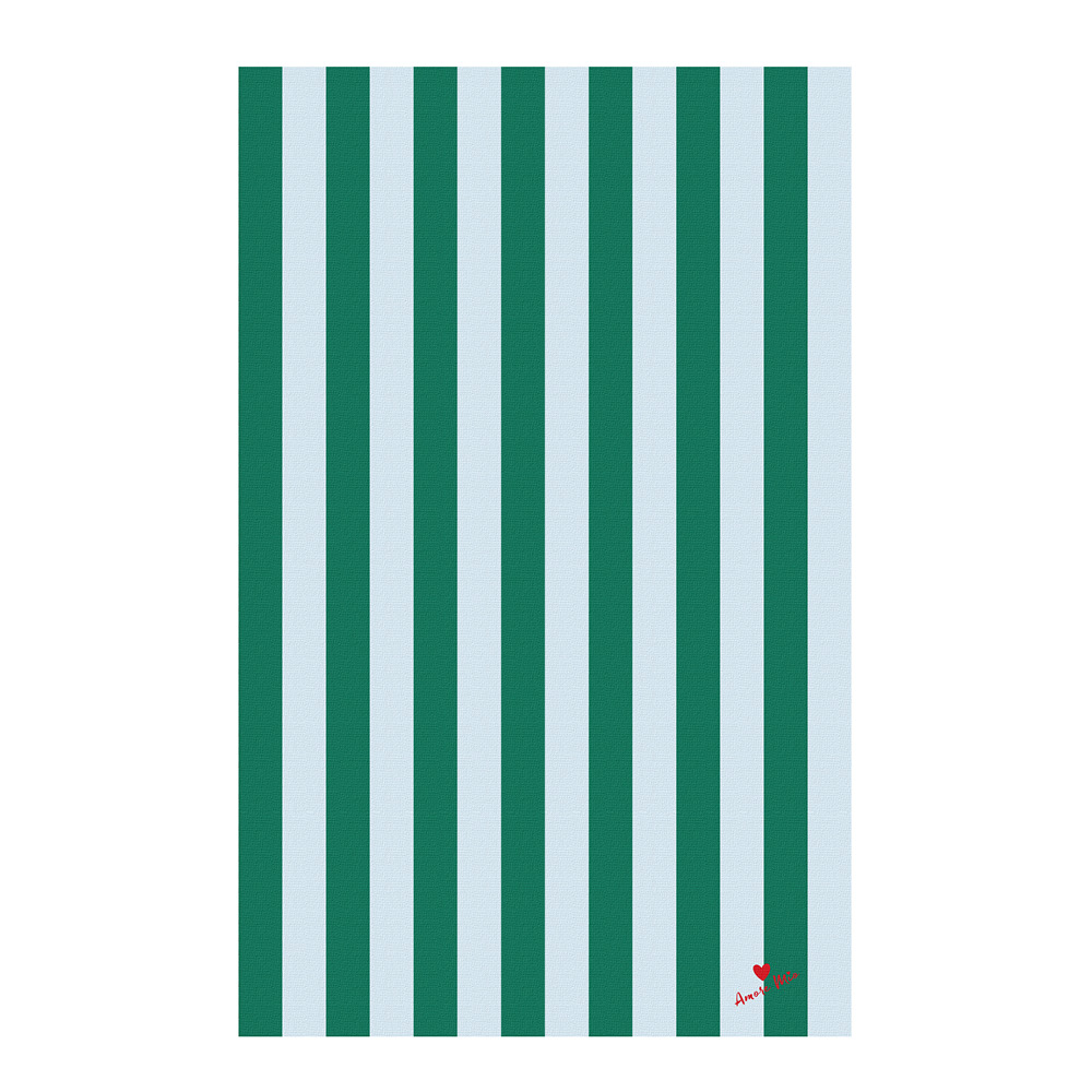 ByOn - Love bordsduk 150x280 cm grön/ljusblå