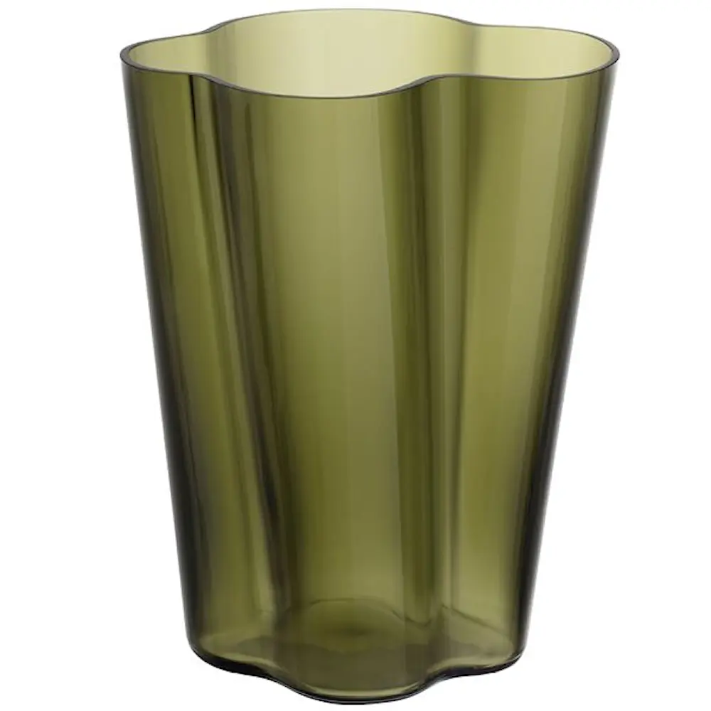 Alvar Aalto vase 27 cm mosegrønn