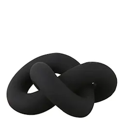 Cooee Knot table skulptur 9x19x15 cm svart