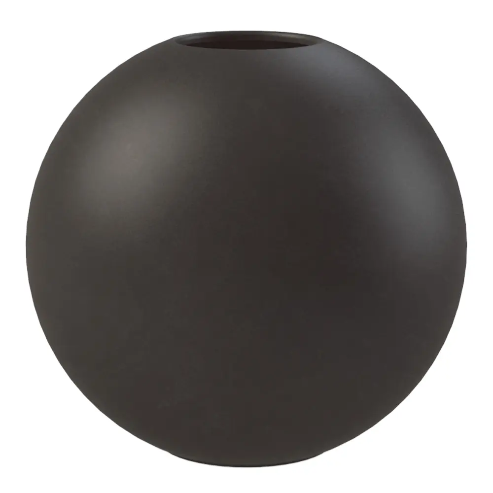Ball vase 20 cm svart