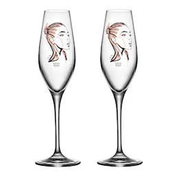 Orrefors All About You Champagneglas 2-pack Forever Yours
