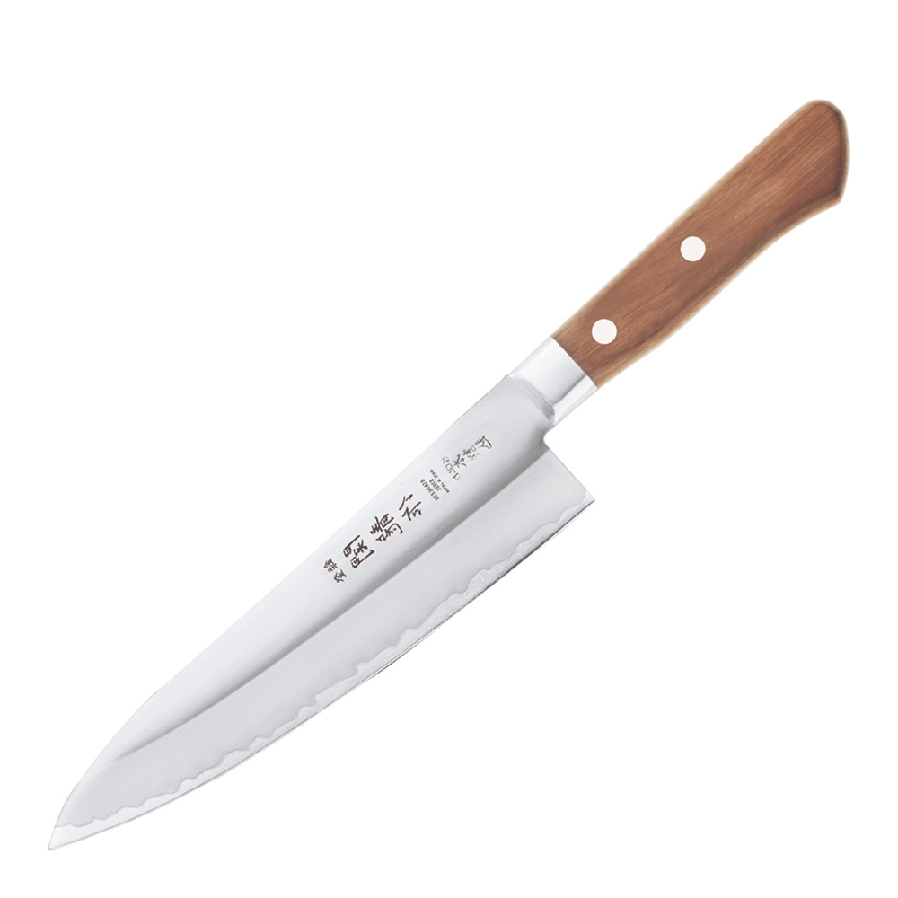 Läs mer om Sekiryu - Wood kockkniv 18 cm stål