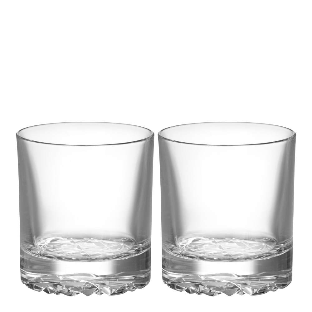 Orrefors – Carat Double Old Fashioned 28 cl 2-pack Klar