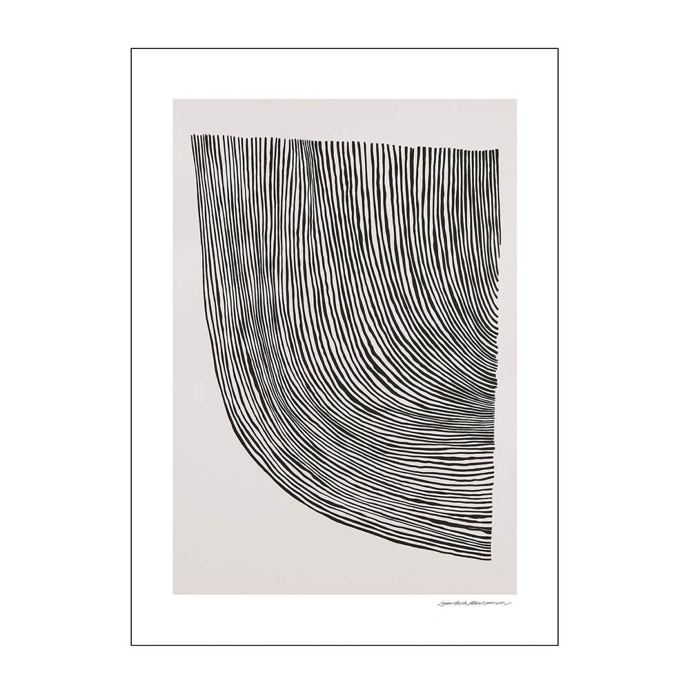 Läs mer om Poster & Frame - The Poster Club x Leise Dich Abrahamsen poster 30x40 cm curves black