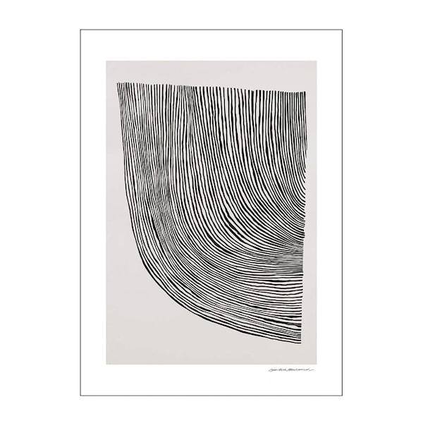 The Poster Club x Leise Dich Abrahamsen poster 30x40 cm curves black