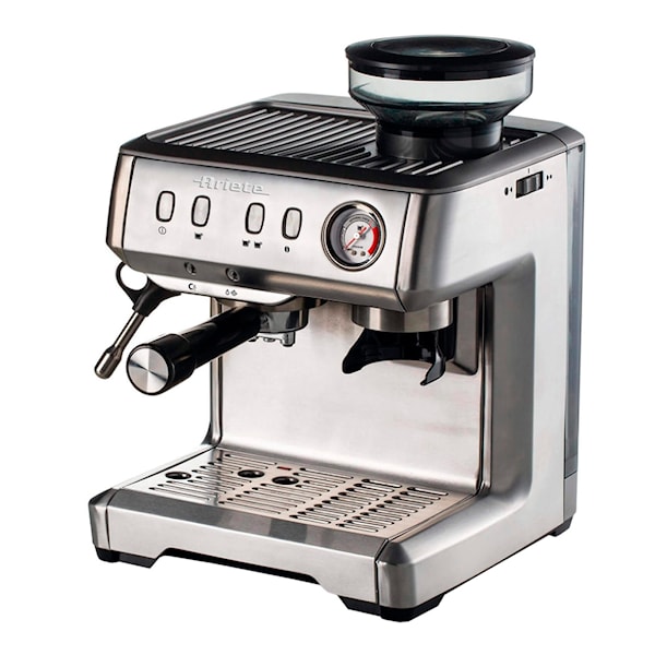Professional Espressomaskin med Kaffekvarn Silver