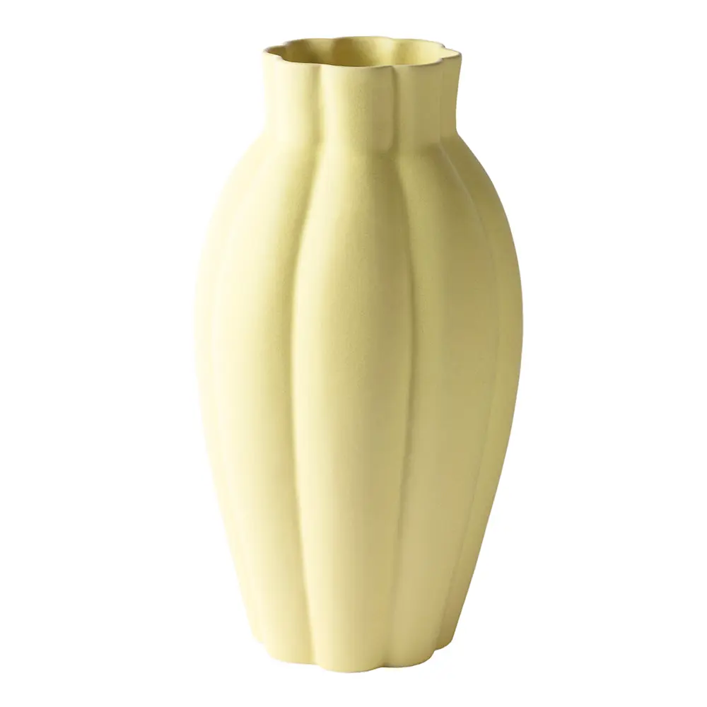 Birgit vase 35 cm pale yellow