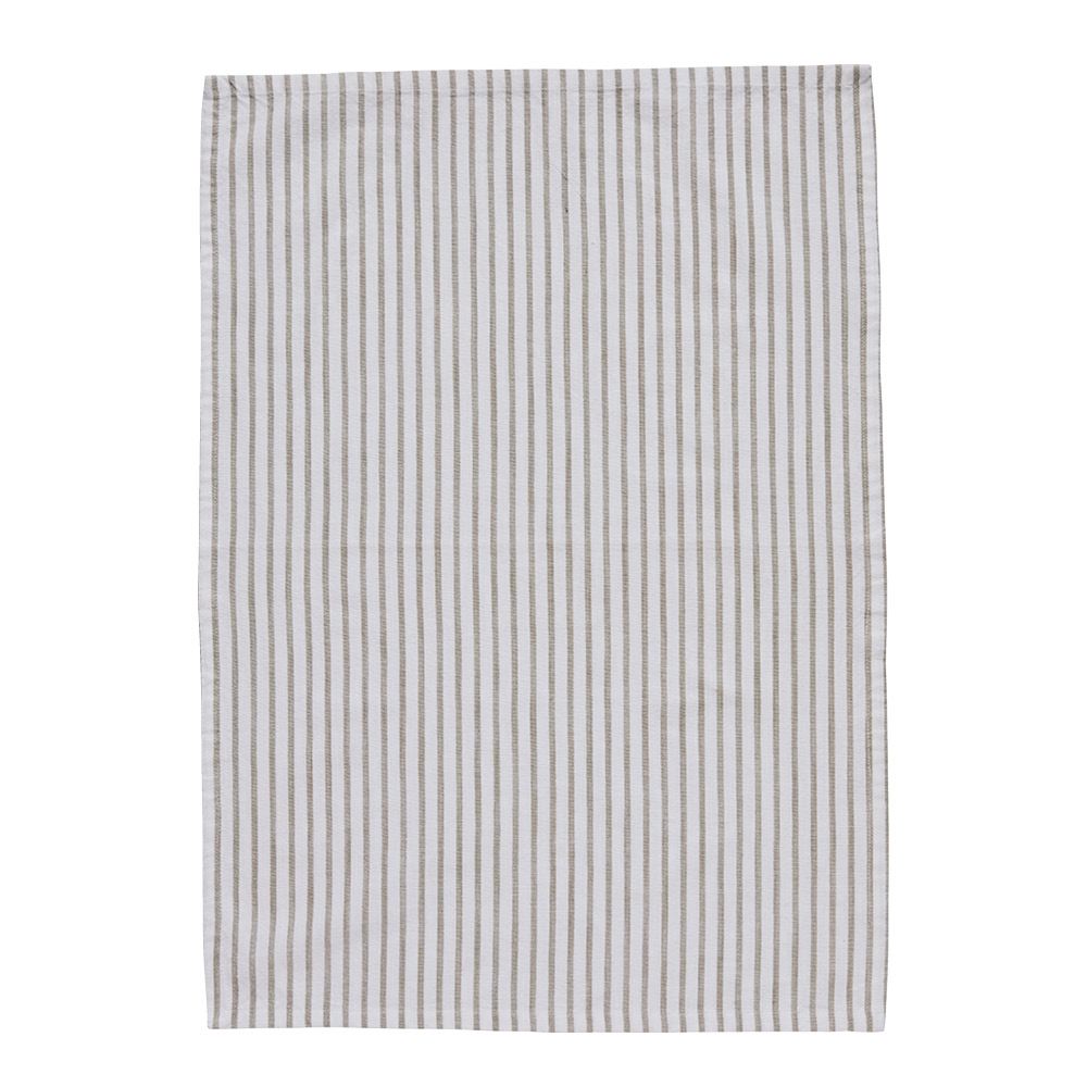 Produktfoto för Lene Bjerre Olivia kökshandduk smala ränder 50x70 cm Off White-Linen