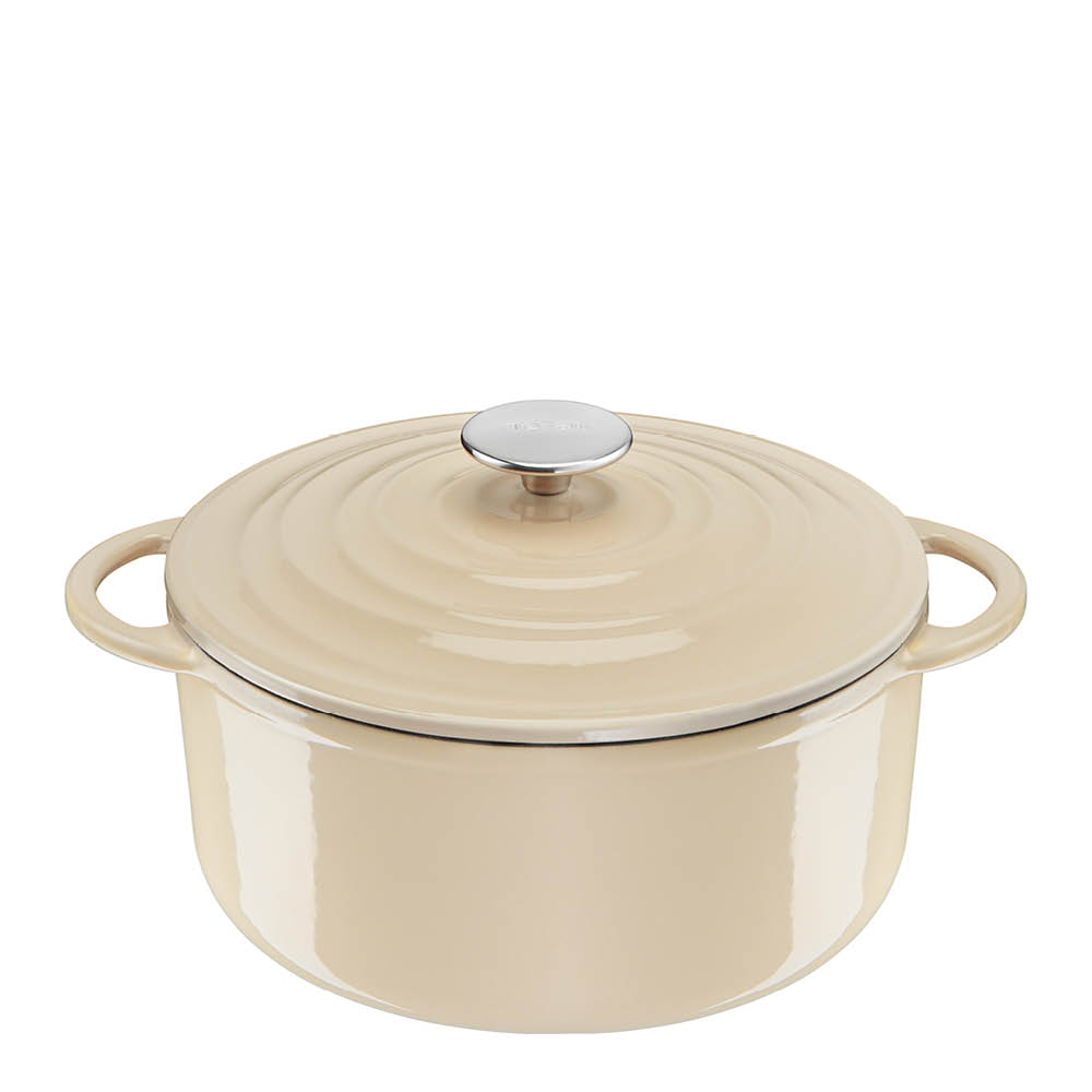 Tefal – Lov Gjutjärnsgryta 5 L Beige