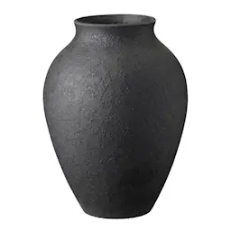 Knabstrup Keramik Knabstrup vase 20 cm svart