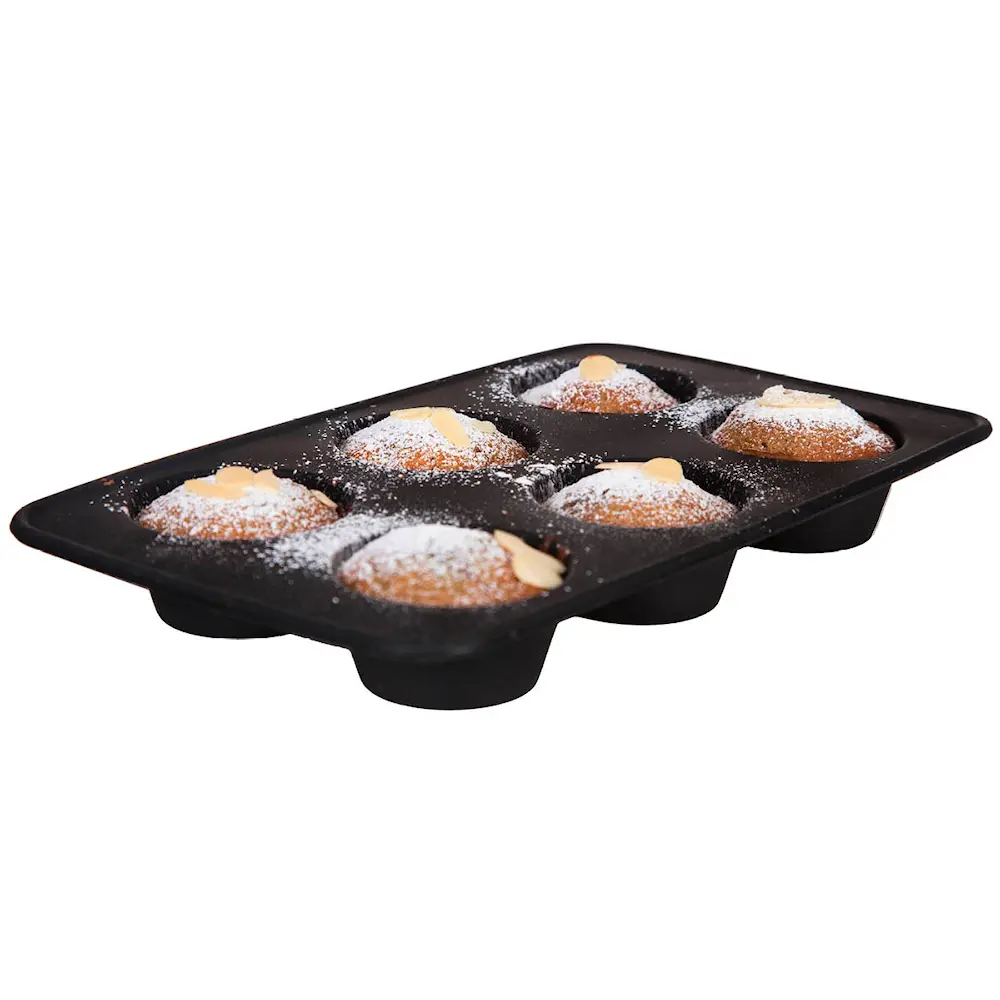 bAYk muffinsform 6 rom svart