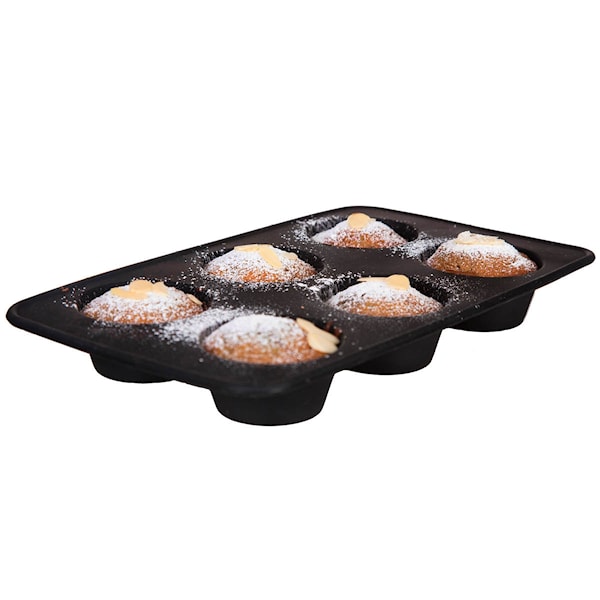 bAYk Muffinsform för 6 Muffins 30x18x5 cm Svart