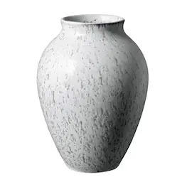 Knabstrup Keramik Vas 20 cm Vit/Grå