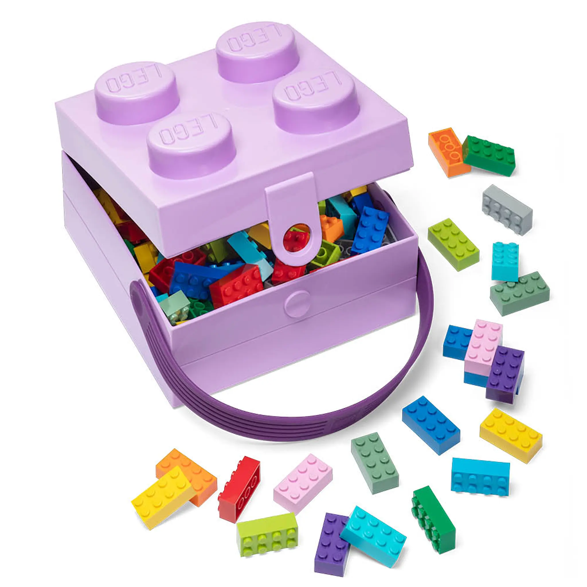 Lego Låda med handtag Lavender