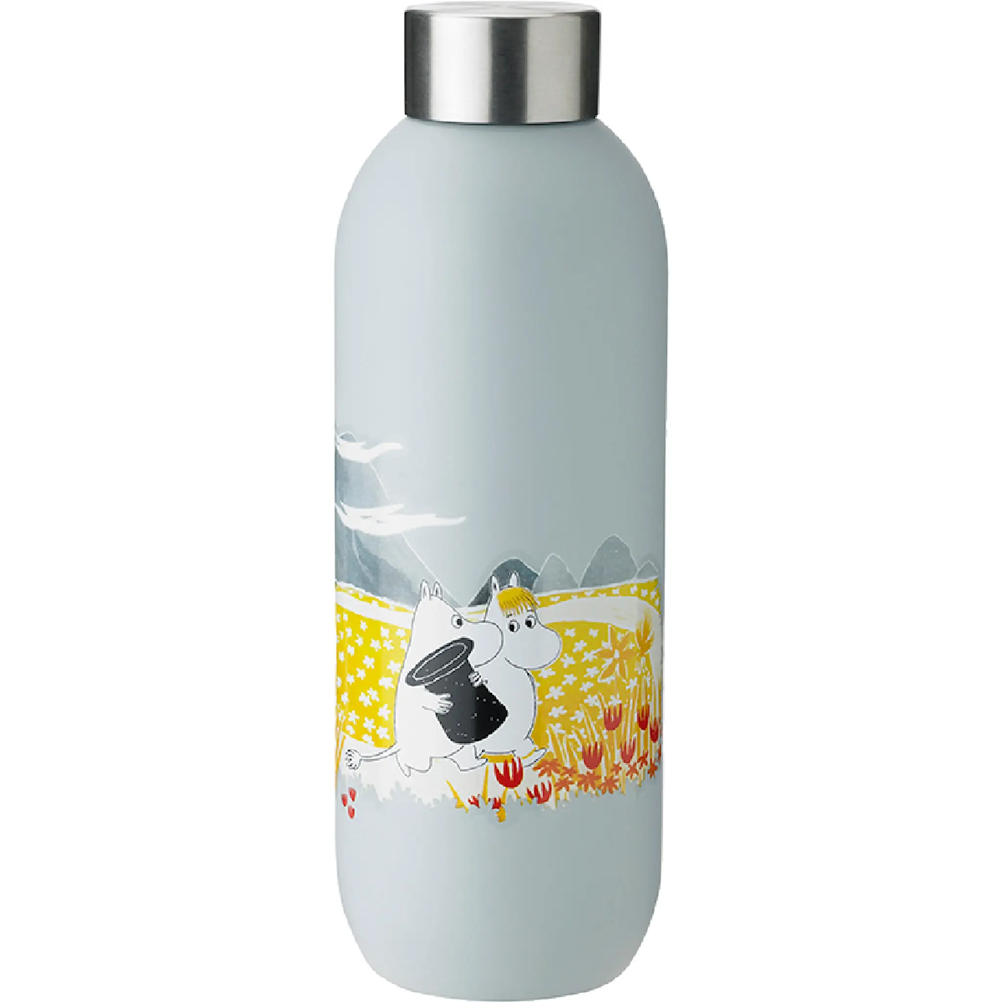 Stelton Moomin Keep Cool drikkeflaske 0,75L soft sky