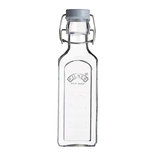 Clip Top Flaska Fyrkantig Bygellock 0,3 L Klar
