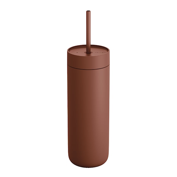 Carter Cold Desert Capsule tumbler med sugrör 590 ml sienna