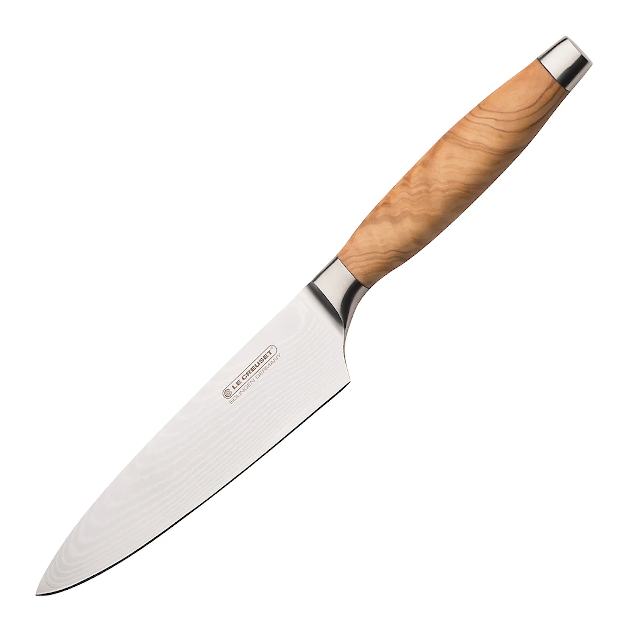 Le Creuset Kokkekniv 15 cm oliventrehåndtak